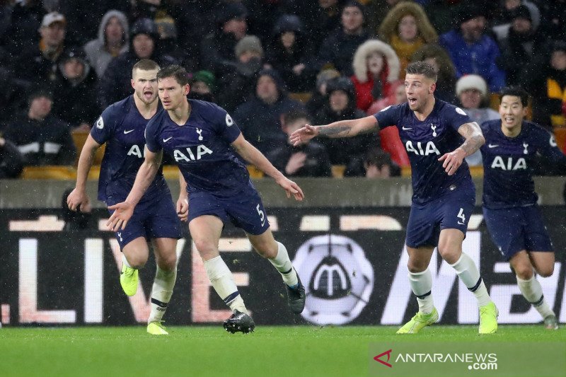 Gol 'injury time' bawa Tottenham menang di Wolverhampton
