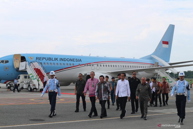 Presiden Jokowi mulai kunjungan ke lokasi calon ibu kota negara