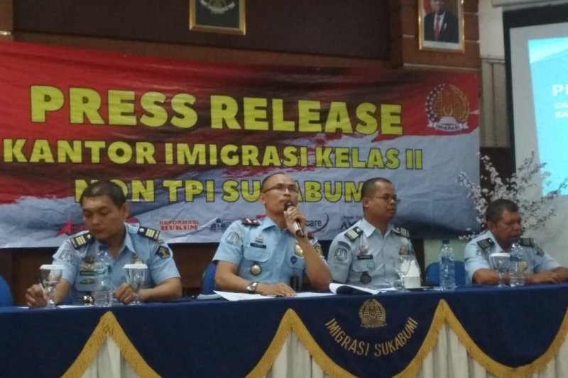 Kantor Imigrasi Sukabumi deportasi 27 WNA pada 2019