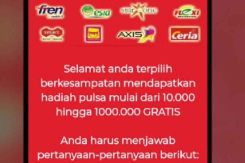 Awas penipuan kuota internet gratisan via WhattsApp ANTARA News Awas penipuan kuota internet gratisan via WhattsApp ANTARA News