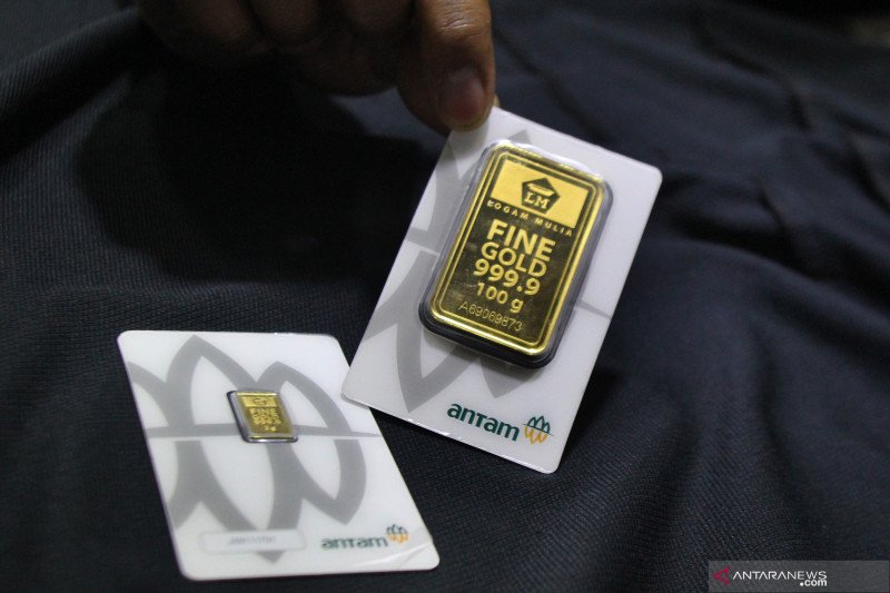 Anjlok Rp10.000, harga emas Antam dikisaran Rp1.020.000/gram
