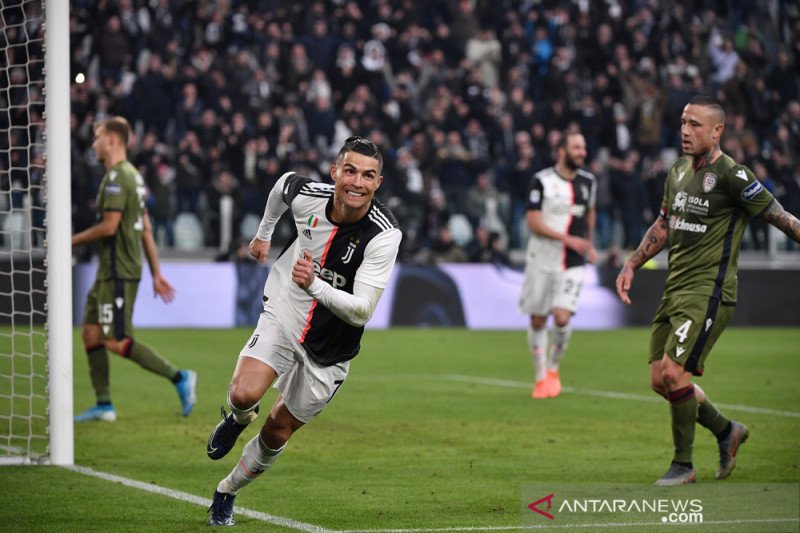 Cristiano Ronaldo ciptakan trigol, Juventus sementara puncaki klasemen