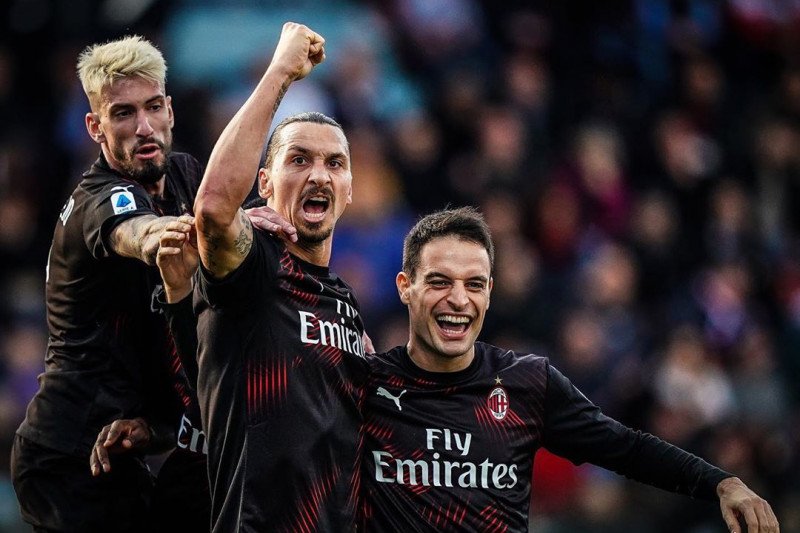 Ibrahimovic warnai kesuksesan Milan yang akhiri puasa kemenangan