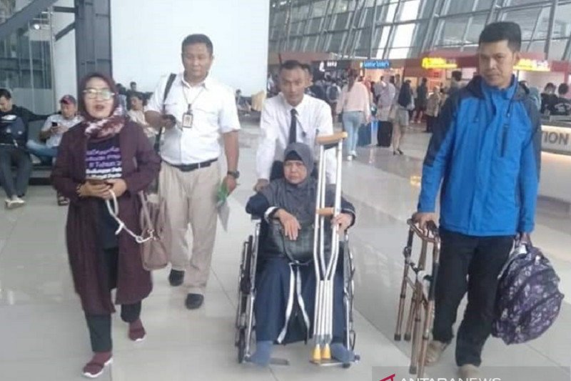 TKW korban kecelakaan kerja di Arab Saudi tiba di Sukabumi