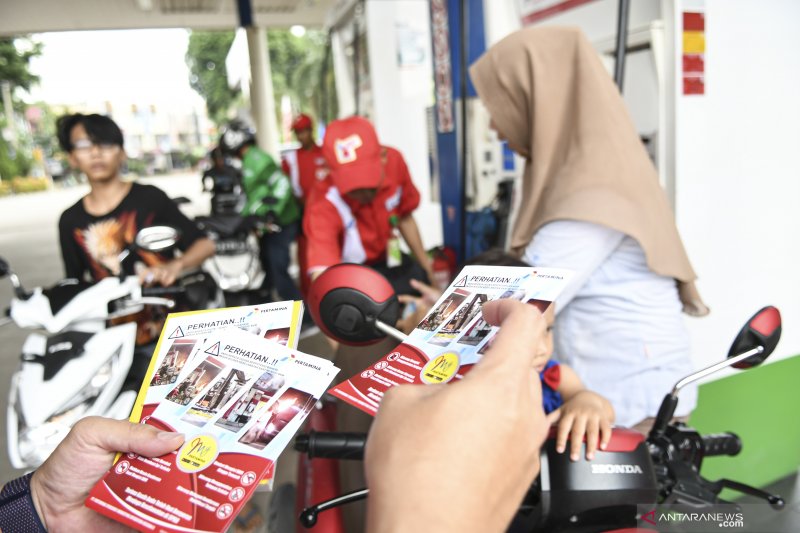 SOSIALISASI KEAMANAN DI AREA SPBU