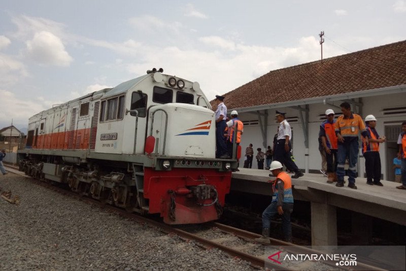 PT KAI uji coba jalur kereta api Stasiun Cibatu-Garut Kota