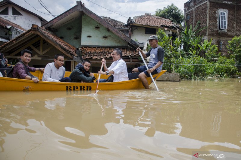 Warga terdampak banjir di Kabupaten Bandung meningkat jadi 60.055 jiwa