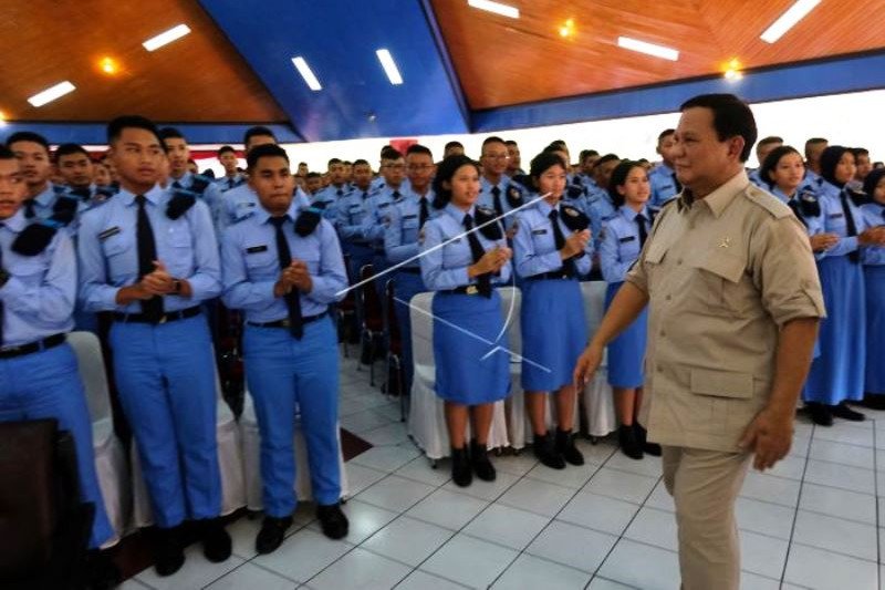 Menteri Pertahanan Prabowo Subianto kunjungi Sekolah Taruna Nusantara