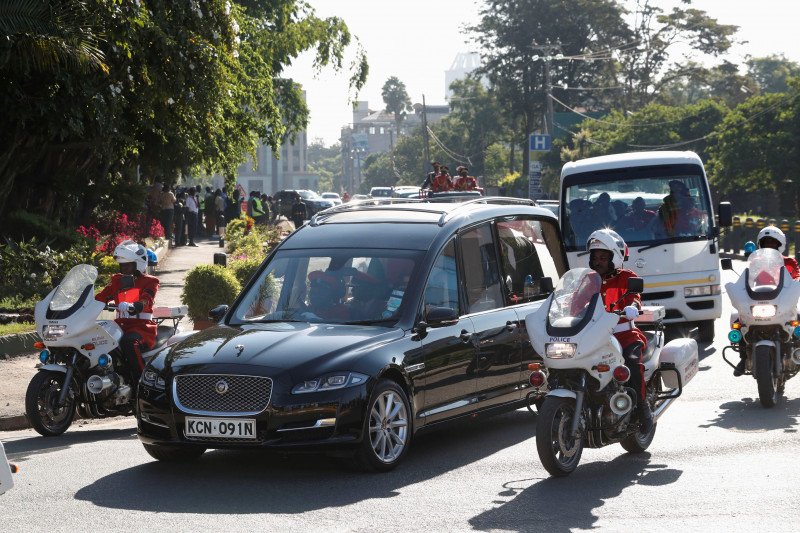 Ribuan orang ucapkan selamat tinggal pada Moi, presiden terlama Kenya