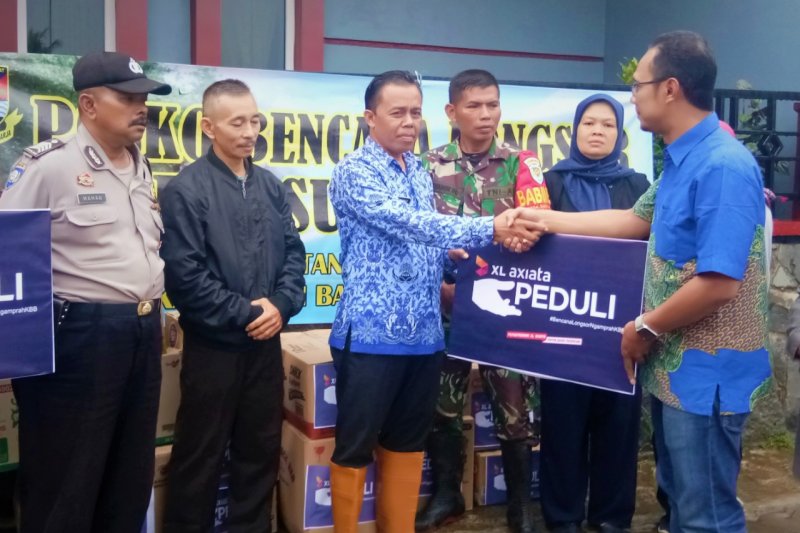 XL Axiata salurkan bantuan untuk warga terdampak longsor Bandung Barat