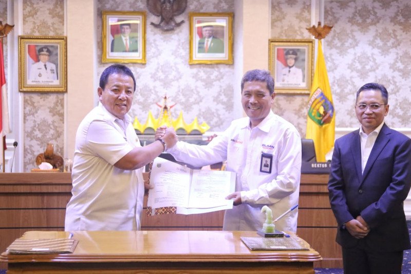 Bangkitkan ekonomi kerakyatan Pemprov Lampung jalin nota kesepahaman dengan perusahaan pupuk dan bank