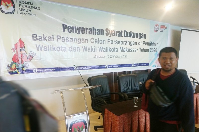 Penyerahan dukungan paslon perseorangan Pilkada Kota Makassar sepi peminat