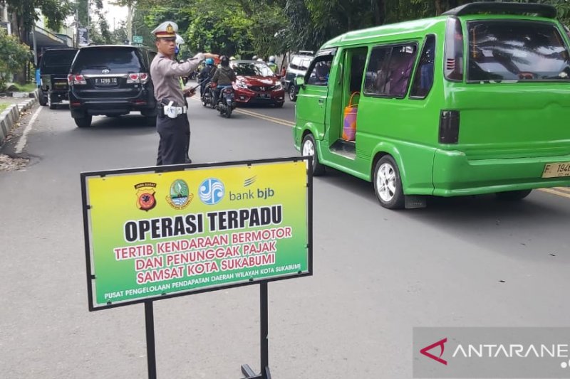 Ratusan pengendara pelanggar lalu lintas di Sukabumi terjaring razia KTMDU