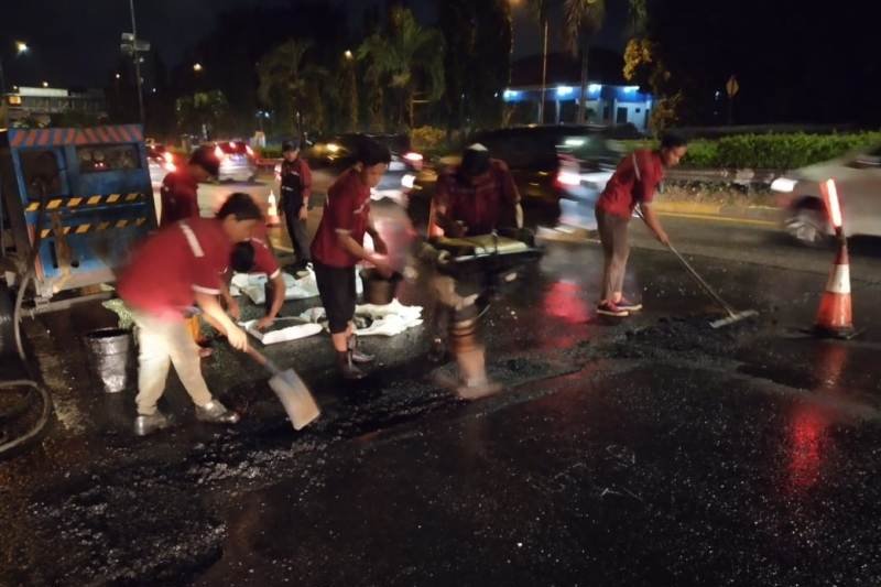 Jasa Marga telah perbaiki lubang di Tol JORR penyebab pecah ban kendaraan