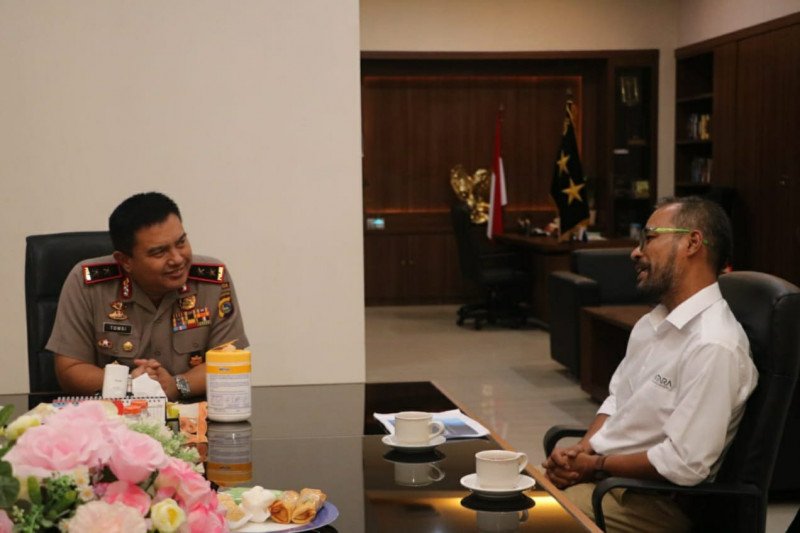 Kapolda NTB terima kunjungan silaturahmi Kabiro LKBN ANTARA NTB