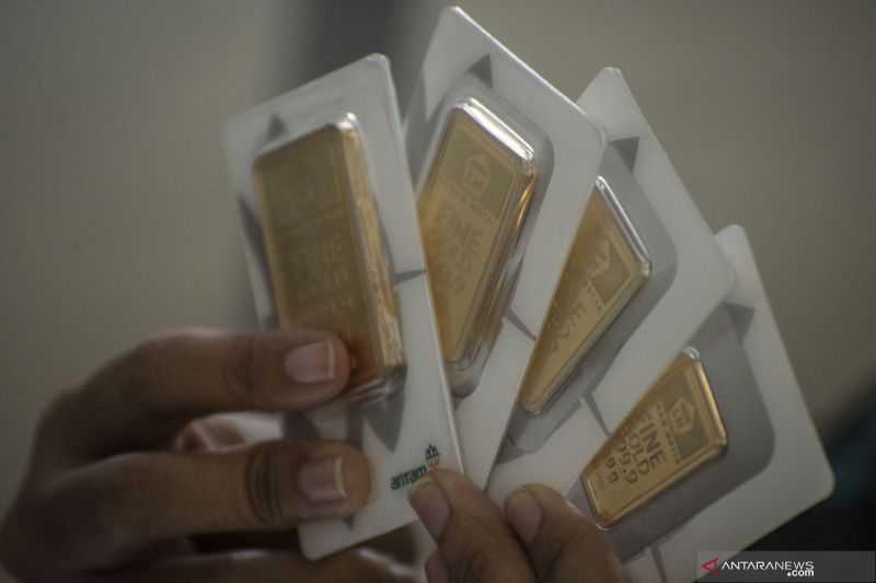 Harga emas terus menurun di tengah pemulihan ekonomi