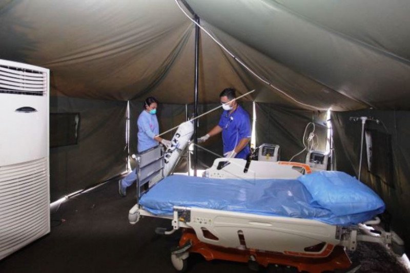 Tenda Isolasi Sementara Suspect Corona di Rumah Sakit Siloam