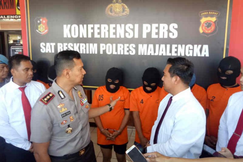 Polres Majalengka tangkap enam pencuri motor dan pembobol toko