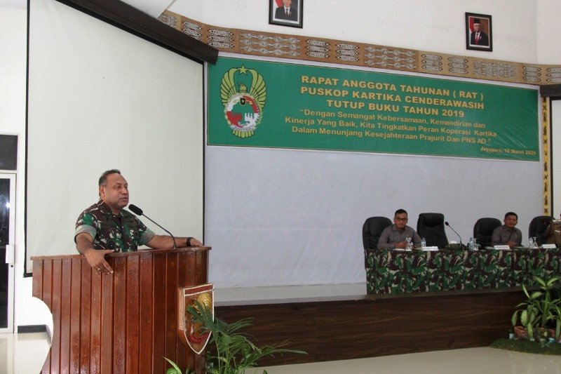 Pangdam Xvii Cenderawasih Koperasi Tingkatkan Kesejahteraan Anggota Antara News Papua