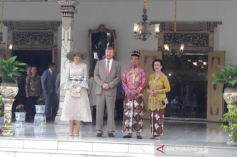 Raja dan Ratu Belanda menemui Sultan HB X di Keraton Yogyakarta