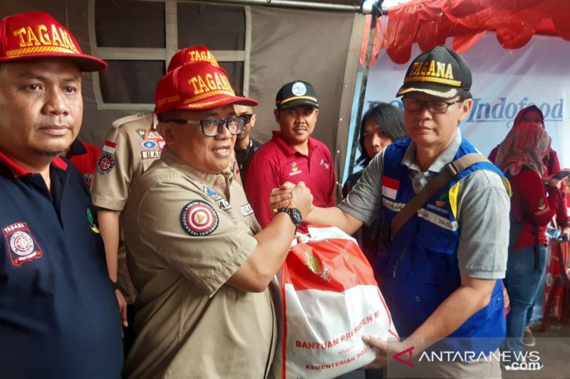Kemensos kirimkan bantuan untuk korban gempa di lima kecamatan di Sukabumi