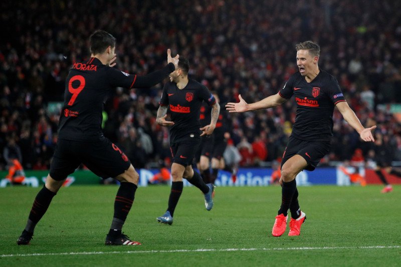 Atletico runtuhkan Stadion Anfield dengan singkirkan Liverpool