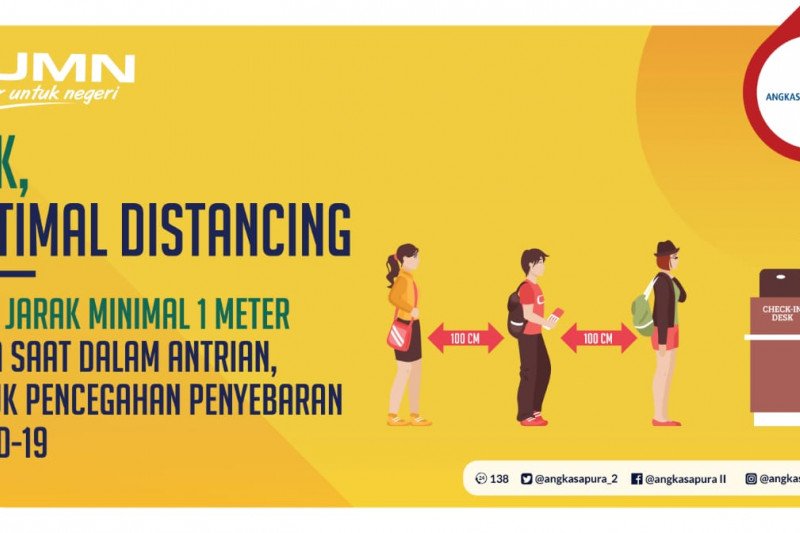Bandara Raden Inten II terapkan "social distancing" antisipasi COVID-19