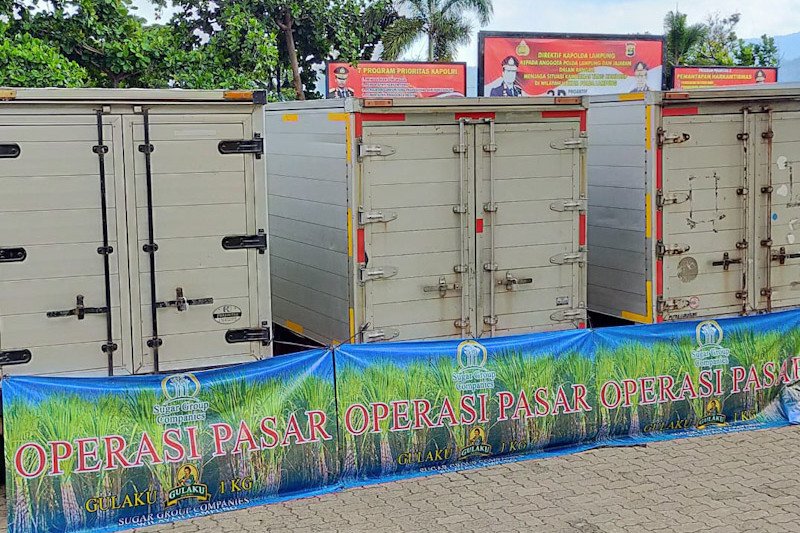 Polda Lampung tegaskan tidak ada penimbunan gula