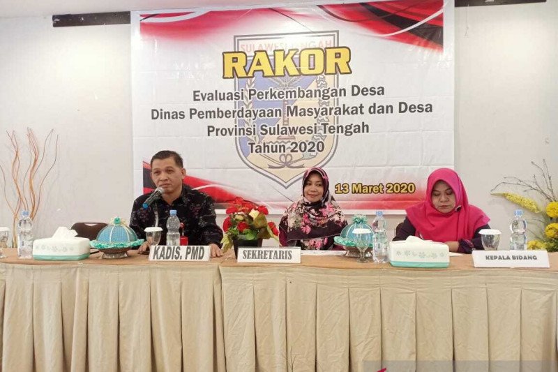 Dinas PMD Sulteng mulai evaluasi perkembangan desa dan kelurahan