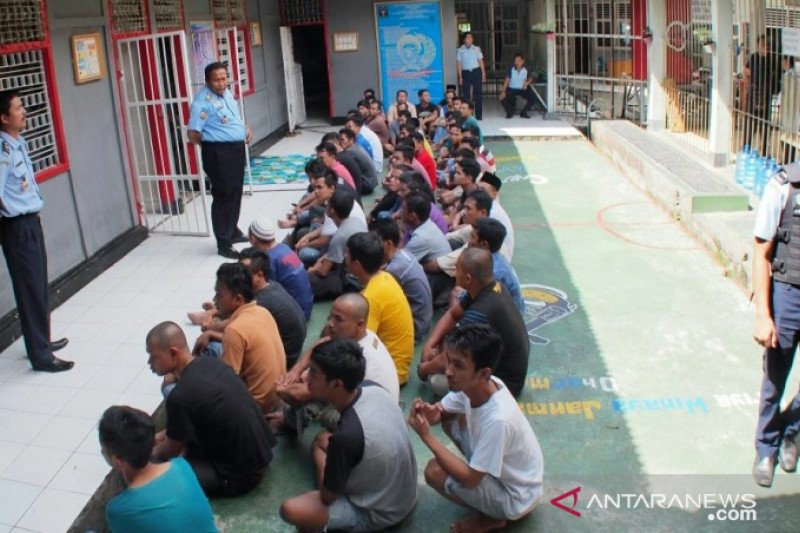 Rutan Muaralabuh wajibkan pengunjung cuci tangan