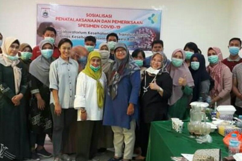 Dinas Kesehatan Sulbar ikuti sosialisasi pemeriksaan spesimen COVID-19