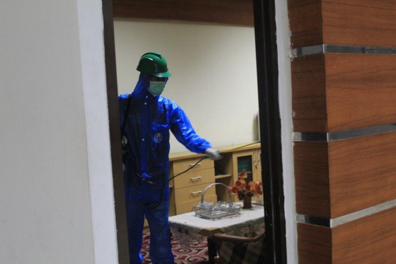 Satgas COVID-19 UIN Alauddin Makassar lakukan sterilisasi kampus