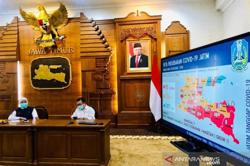 Gubernur Jatim sebut daerah terjangkit COVID-19 bertambah empat kabupaten