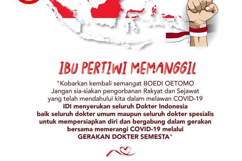 PB IDI serukan seluruh dokter bersiap tangani pasien COVID-19