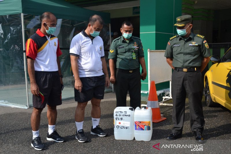 Kodam II/Sriwijaya dapat bantuan cairan disinfektan