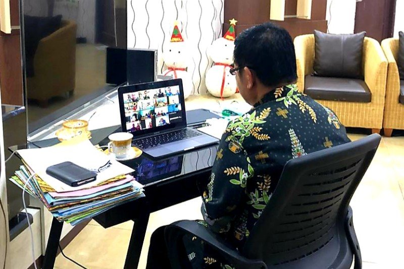 Serapan anggaran triwulan I APBD Bartim dibahas secara daring