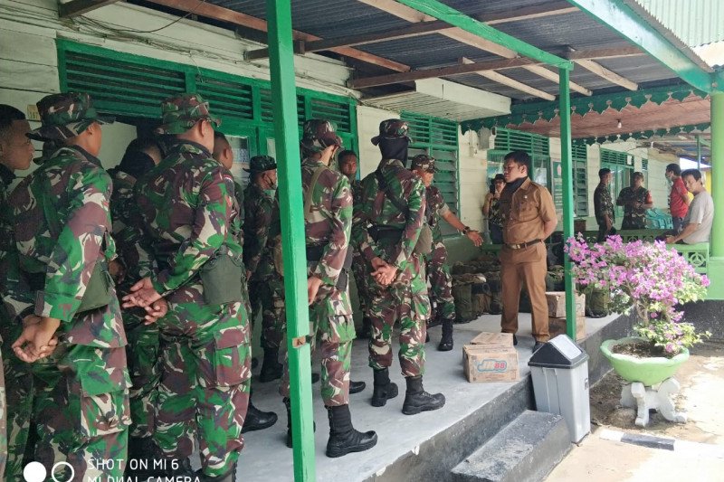 Batalyon Arhanud 13 Pekanbaru diperbantukan padamkan karhutla di Inhil