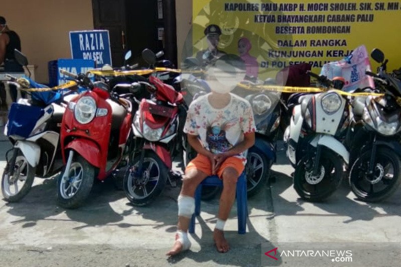Polisi hadiahi timah panas di kaki pencuri motor beraksi 15 kali di Sulteng