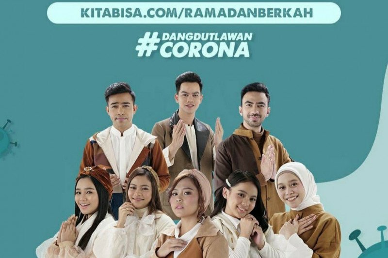 Kolaborasi delapan penyanyi dangdut galang dana lawan corona