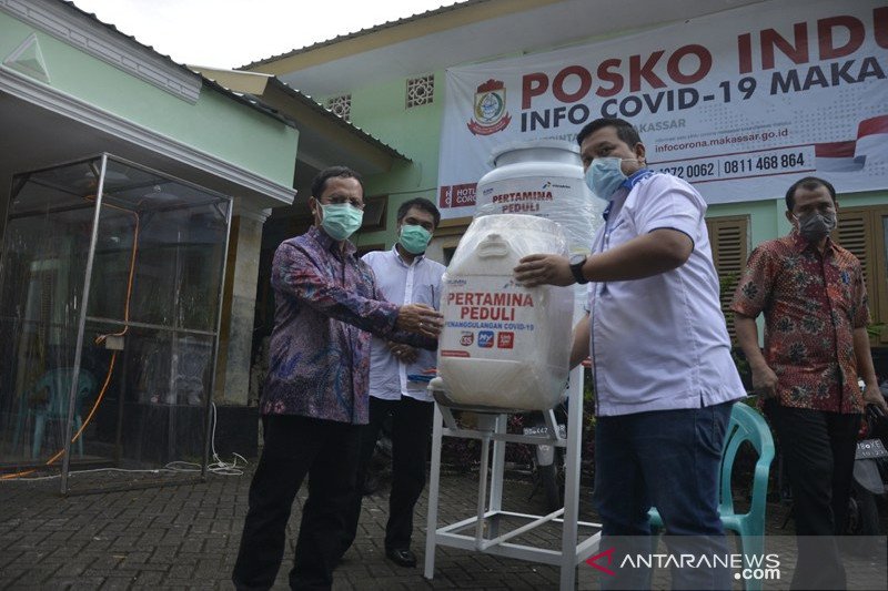 Bantuan tandon penampungan air Pertamina