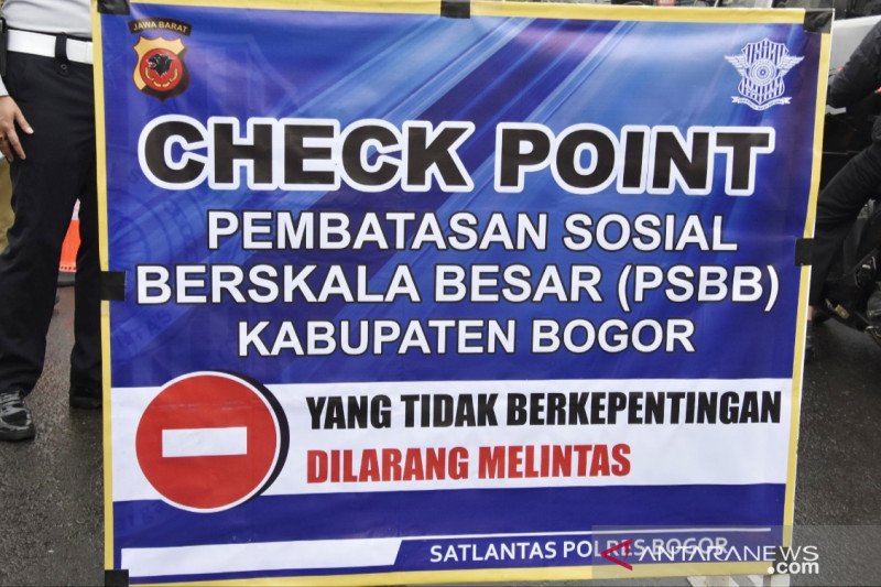 Pemkab Bogor tetapkan 55 titik pengawasan PSBB