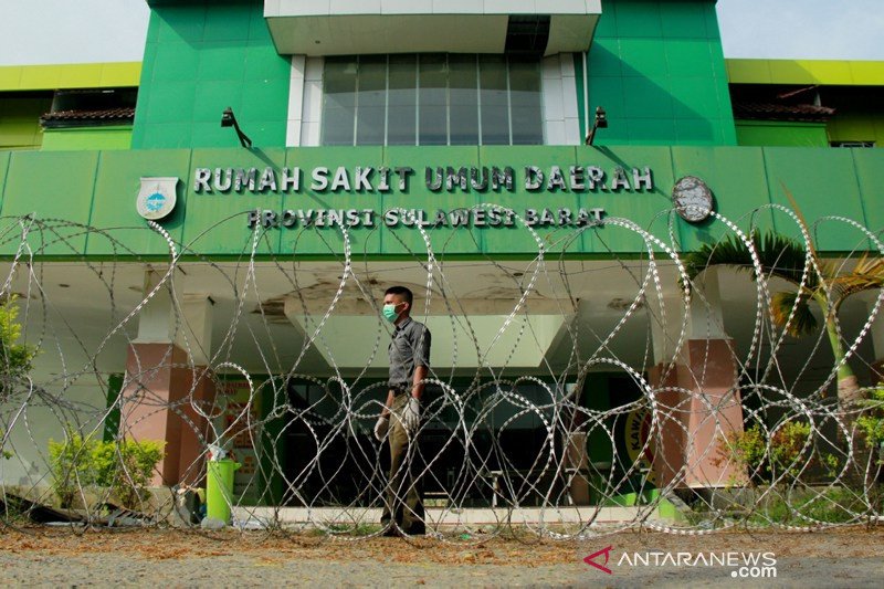 Pengamanan jarak RSUD Sulbar