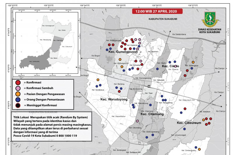 Pasien positif COVID-19 Kota Sukabumi yang sembuh meningkat