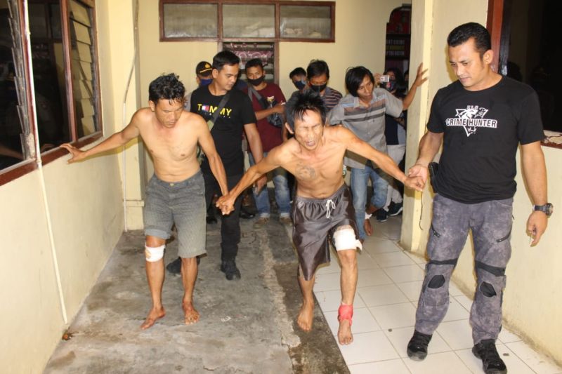 Polres Tanggamus-Polsek Limau ringkus tiga perampok di Kulumbayan Barat