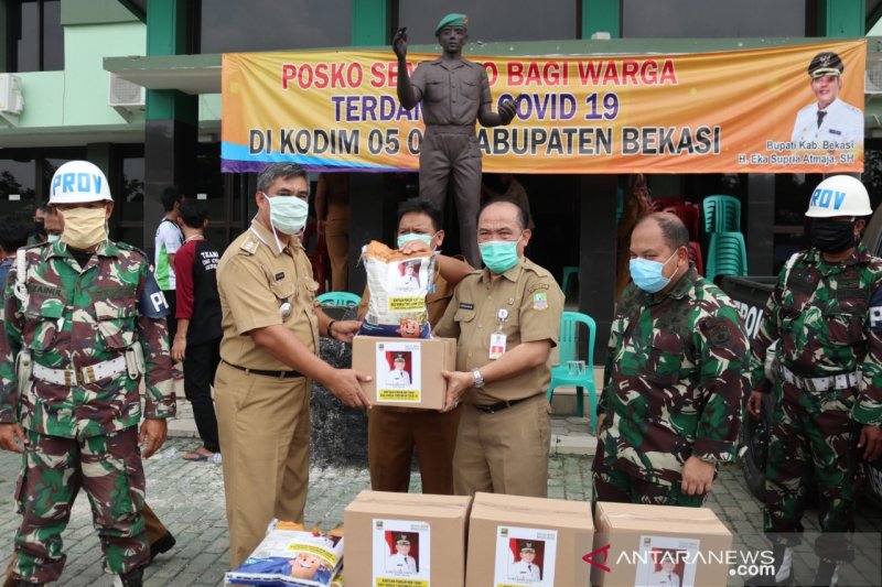 68 ribu paket bantuan disalurkan ke warga Kabupaten Bekasi