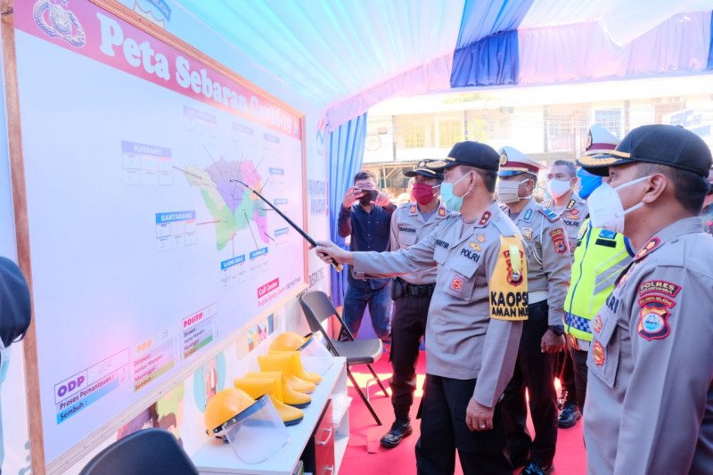 Kapolda Sulsel pantau kesiapan Operasi Ketupat COVID-19 di Bulukumba