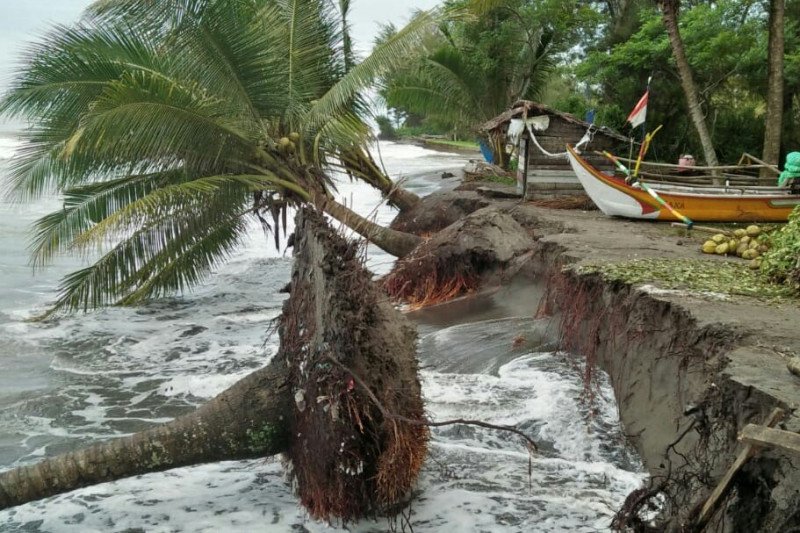 Abrasi pantai rusak sebuah rumah dan ancam puluhan kepala keluarga di Padang Pariaman