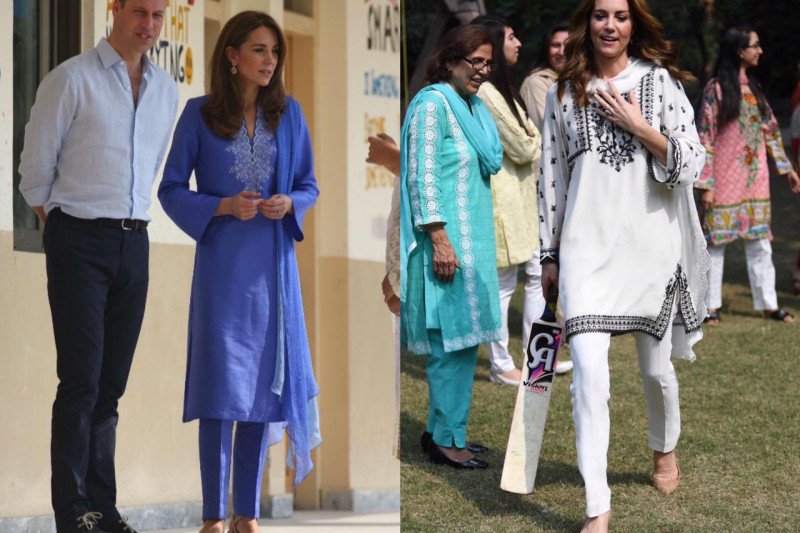 Busana shalwar kameez ala Kate Middleton jadi inspirasi fesyen Idul Fitri