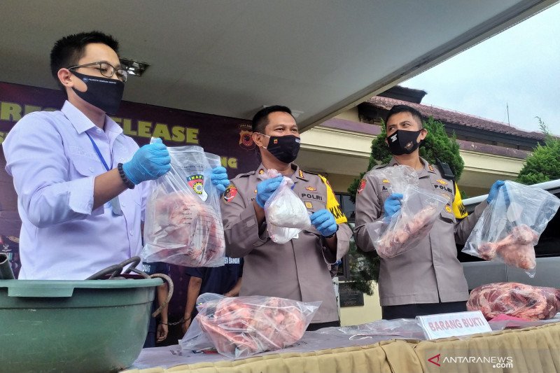 Polresta Bandung ungkap peredaran daging babi menyerupai daging sapi