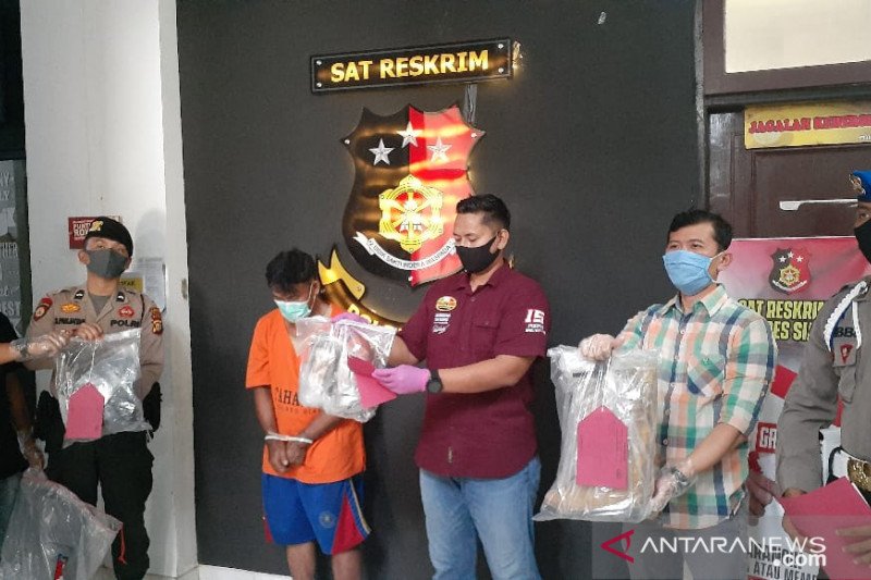 Pembunuh bersenjata karung isi batu di Siak dibekuk di Sumut
